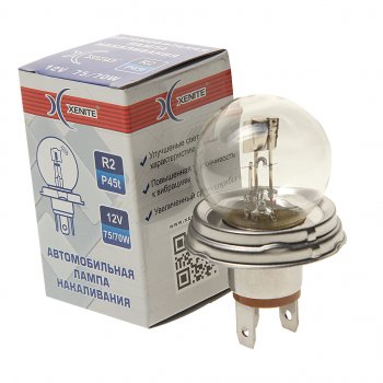 85 р. Лампа 12V R2 7570W P45t 3200К Standard XENITE XENITE 1007096  с доставкой в г. Майкоп. Увеличить фотографию 1