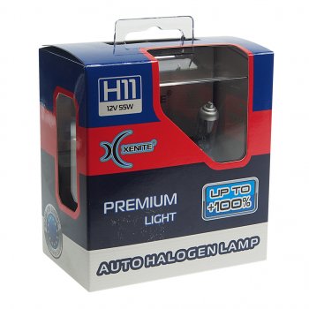 1 199 р. Лампа 12V H11 55W PGJ19-2 +100% 3600К бокс (2шт.) Premium XENITE XENITE 1007118  с доставкой в г. Майкоп. Увеличить фотографию 2