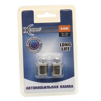 128 р. Лампа 12V R10W BA15s 3200К блистер (2шт.) Long Life XENITE XENITE 1007123  с доставкой в г. Майкоп. Увеличить фотографию 1