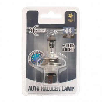 299 р. Лампа 24V H4 7570W P43t +30% 3200К блистер (1шт.) XENITE XENITE 1007136  с доставкой в г. Майкоп. Увеличить фотографию 1