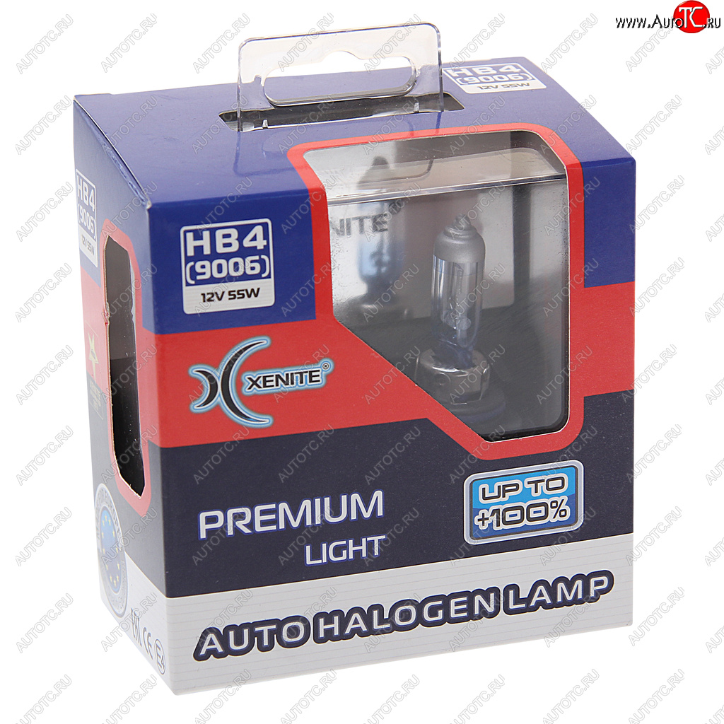 1 039 р. Лампа 12V HB4(9006) 55W P22d +100% 3600К бокс (2шт.) Premium XENITE XENITE 1007139  с доставкой в г. Майкоп