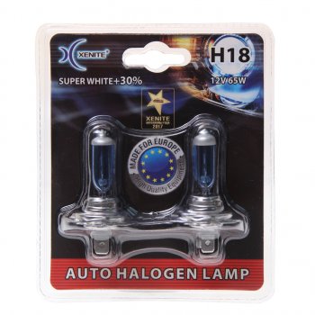 529 р. Лампа 12V H18 65W PY26d-1 +30% 4000К блистер (2шт.) Super White XENITE XENITE 1007149  с доставкой в г. Майкоп. Увеличить фотографию 1