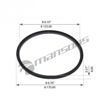 82 р. Сальник SCANIA P,G,R,T,4 series балансира MANSONS MANSONS 100.722.4  с доставкой в г. Майкоп. Увеличить фотографию 3