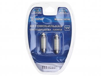 234 р. Лампа светодиодная 12V C5W SV8.5-8 блистер (2шт.) XENITE XENITE 1009325  с доставкой в г. Майкоп. Увеличить фотографию 1