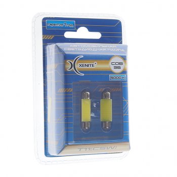 549 р. Лампа светодиодная 12V C5W SV8.5-8 36мм двухцокольная блистер XENITE XENITE 1009442  с доставкой в г. Майкоп. Увеличить фотографию 1