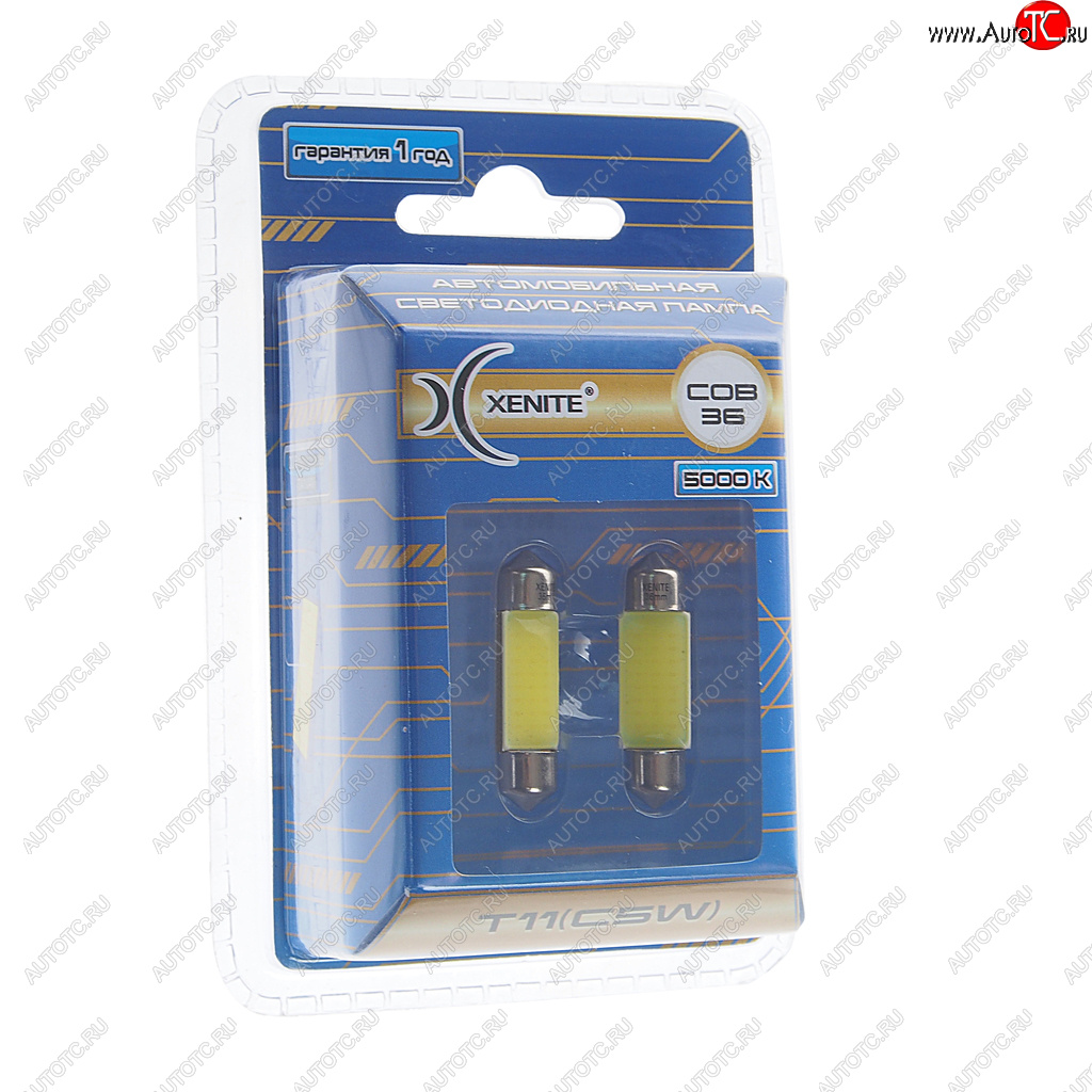 549 р. Лампа светодиодная 12V C5W SV8.5-8 36мм двухцокольная блистер XENITE XENITE 1009442  с доставкой в г. Майкоп