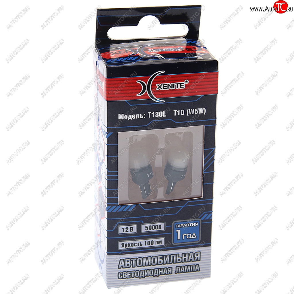 198 р. Лампа светодиодная 12V W5W W 2.1х9.5d блистер (2шт.) XENITE XENITE 1009571  с доставкой в г. Майкоп
