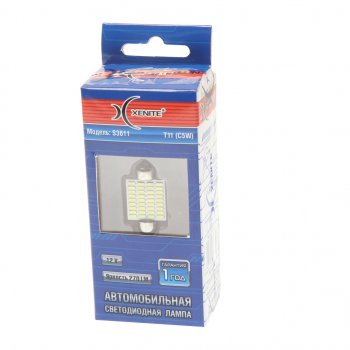 234 р. Лампа светодиодная 12V C5W SV8.5-8 двухцокольная блистер (1шт.) XENITE XENITE 1009581  с доставкой в г. Майкоп. Увеличить фотографию 1