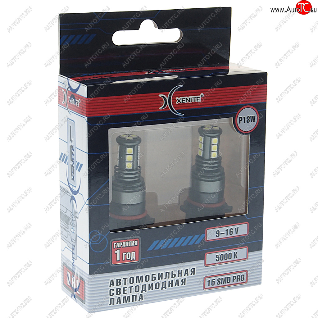 1 099 р. Лампа светодиодная 12V P13W PG18.5d-1 блистер (2шт.) XENITE XENITE 1009607  с доставкой в г. Майкоп