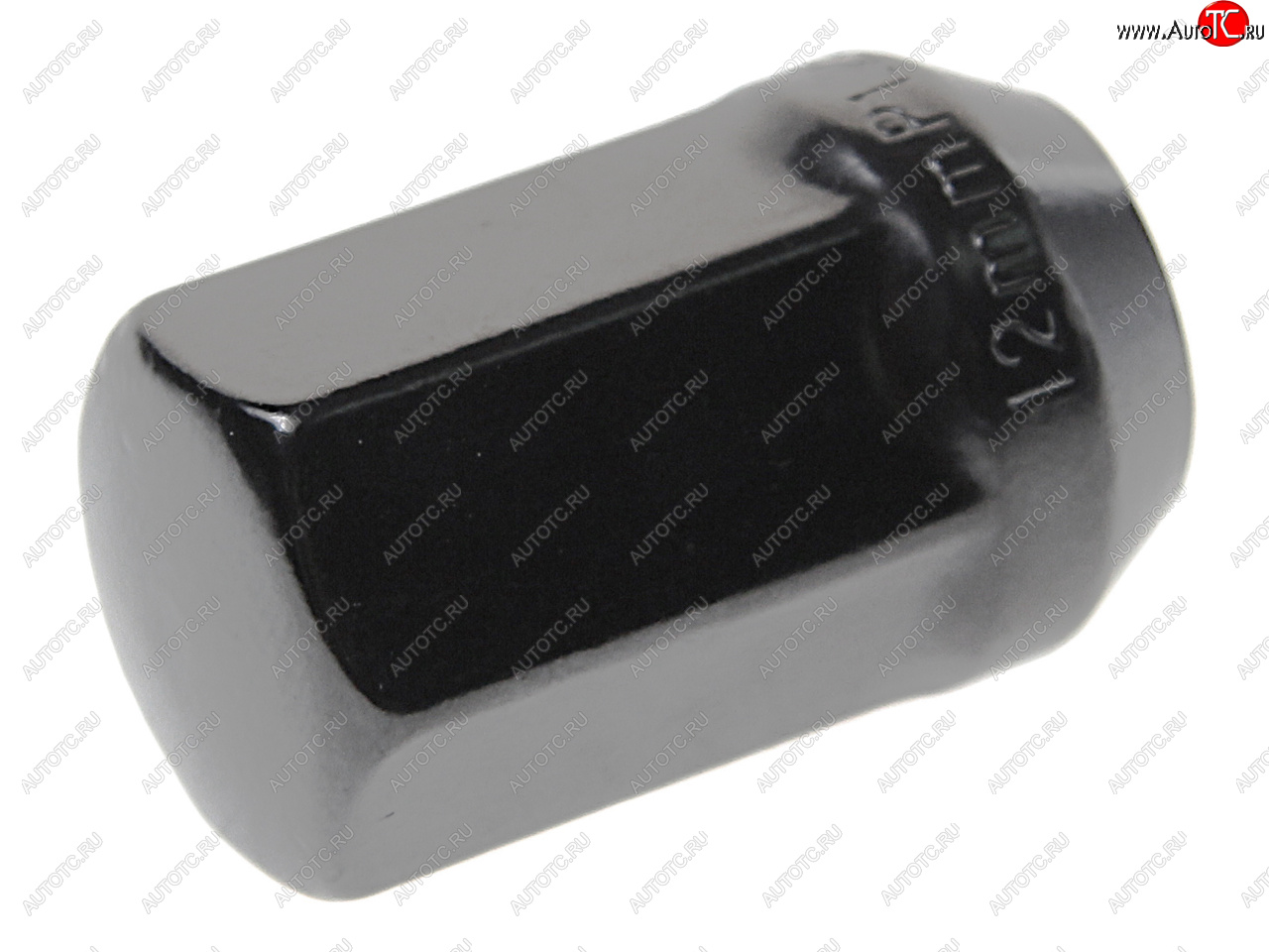 72 р. Гайка колеса М12х1.25х35 конус закрытая ключ 19мм черная RACING RACING 101081  с доставкой в г. Майкоп