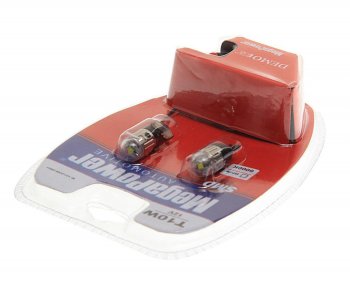 589 р. Лампа светодиодная 12V W5W T10 W2.1x9.5d 6000K с тестером блистер (2шт.) MEGAPOWER MEGAPOWER-AUTOMOTIVE 10120w-2блт  с доставкой в г. Майкоп. Увеличить фотографию 2