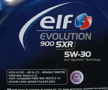 4 199 р. Масло моторное EVOLUTION 900 SXR 5W30 синт.4л ELF ELF 10160501  с доставкой в г. Майкоп. Увеличить фотографию 2