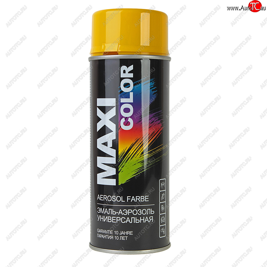 449 р. Краска желтая аэрозоль 400мл MAXI COLOR MAXI COLOR 1021mx  с доставкой в г. Майкоп