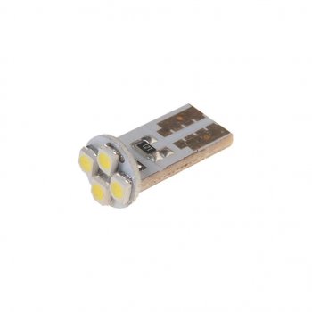 31 р. Лампа светодиодная 12V W5W T10 W2.1x9.5d 6000K 4 LED MEGAPOWER MEGAPOWER-AUTOMOTIVE 10513w  с доставкой в г. Майкоп. Увеличить фотографию 2