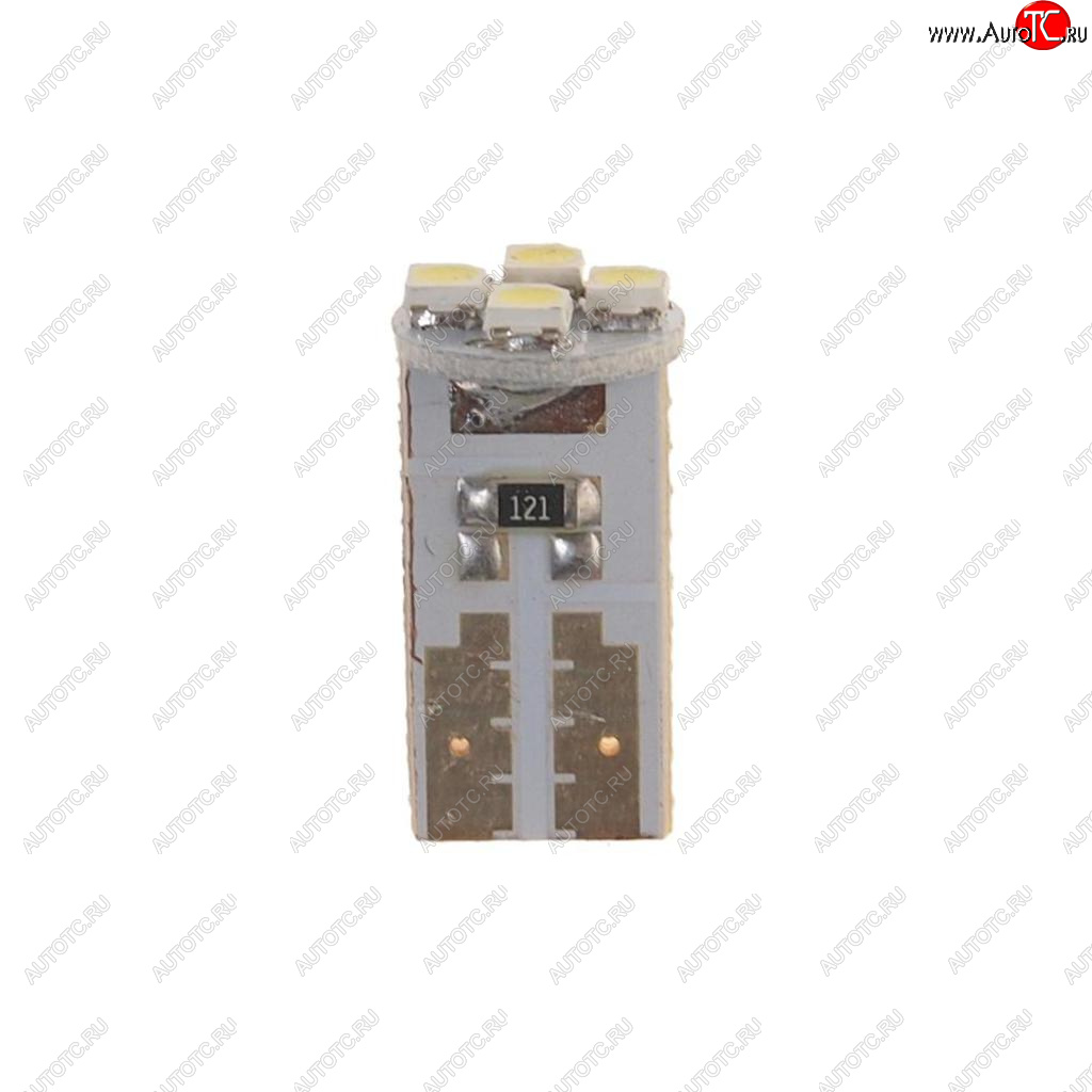 31 р. Лампа светодиодная 12V W5W T10 W2.1x9.5d 6000K 4 LED MEGAPOWER MEGAPOWER-AUTOMOTIVE 10513w  с доставкой в г. Майкоп