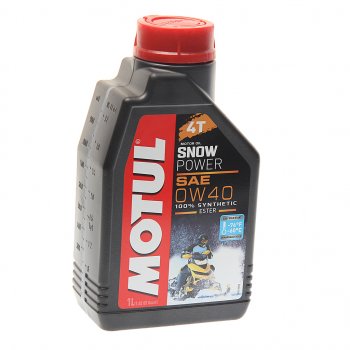 2 149 р. Масло моторное для 4-х тактных двигателей SNOWPOWER 4T 0W40 синт.1л MOTUL MOTUL 105891  с доставкой в г. Майкоп. Увеличить фотографию 1