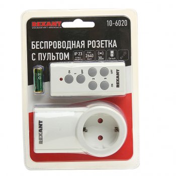 1 399 р. Розетка радиоуправляемая c пультом RX-001 REXANT REXANT 10-6020  с доставкой в г. Майкоп. Увеличить фотографию 1