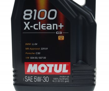 6 649 р. Масло моторное 8100 X-CLEAN+ 5W30 синт.5л MOTUL MOTUL 106377  с доставкой в г. Майкоп. Увеличить фотографию 2