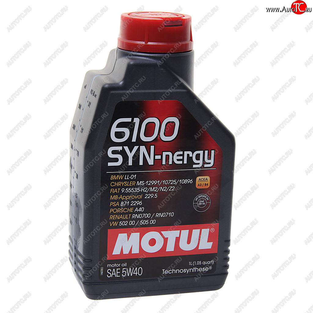 1 099 р. Масло моторное 6100 SYNERGIE 5W40 псинт.1л MOTUL MOTUL 107975  с доставкой в г. Майкоп