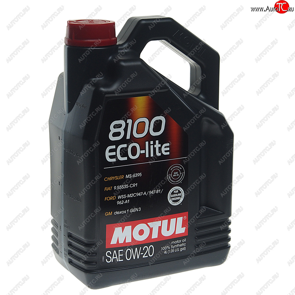6 749 р. Масло моторное 8100 ECO-LITE 0W20 синт.4л MOTUL MOTUL 108535  с доставкой в г. Майкоп