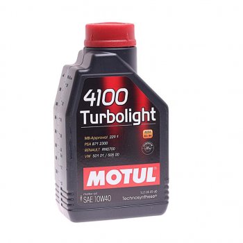 999 р. Масло моторное 4100 TURBOLIGHT 10W40 псинт.1л MOTUL MOTUL 108644  с доставкой в г. Майкоп. Увеличить фотографию 1