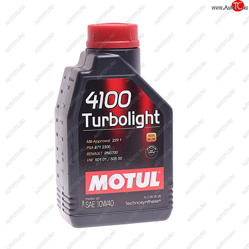 999 р. Масло моторное 4100 TURBOLIGHT 10W40 псинт.1л MOTUL MOTUL 108644  с доставкой в г. Майкоп