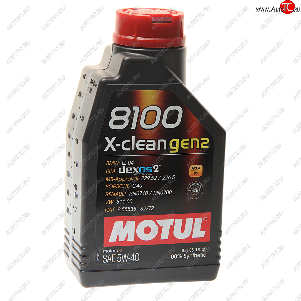 1 379 р. Масло моторное 8100 X-CLEAN GEN2 5W40 синт.1л MOTUL MOTUL 109761 MOTUL 109761  с доставкой в г. Майкоп