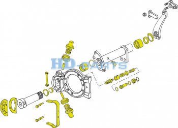 17 999 р. Ремкомплект суппорта Z-CAM VOLVO FH,FM левогоправого (полный комплект) HD-PARTS HD-PARTS 110050  с доставкой в г. Майкоп. Увеличить фотографию 9