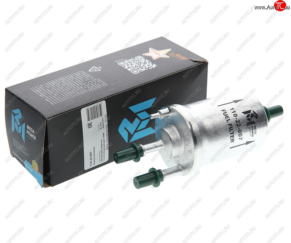 819 р. Фильтр топливный VW AUDI SEAT SKODA (04-) (1.21.41.6) с регулятором (4 BAR) MEGAPOWER MEGAPOWER 110-22-007  с доставкой в г. Майкоп