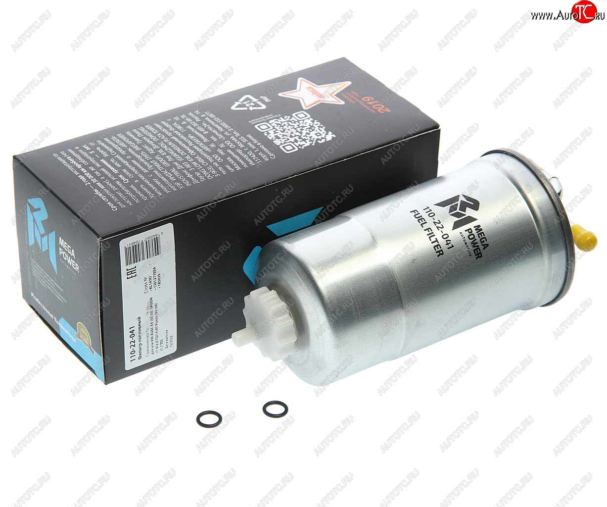 369 р. Фильтр топливный VW AUDI A4 (00-08) SKODA (1.92.0 TDI) FIAT Punto (94-99) (1.7 TD) MEGAPOWER MEGAPOWER 110-22-041  с доставкой в г. Майкоп