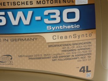 6 099 р. Масло моторное HCL 5W30 синт.4л RAVENOL RAVENOL 1111118-004  с доставкой в г. Майкоп. Увеличить фотографию 2