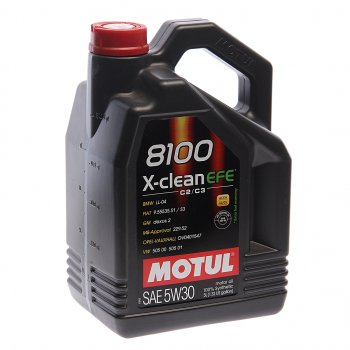 7 299 р. Масло моторное 8100 X-CLEAN EFE 5W30 синт.5л MOTUL MOTUL 111688  с доставкой в г. Майкоп. Увеличить фотографию 1