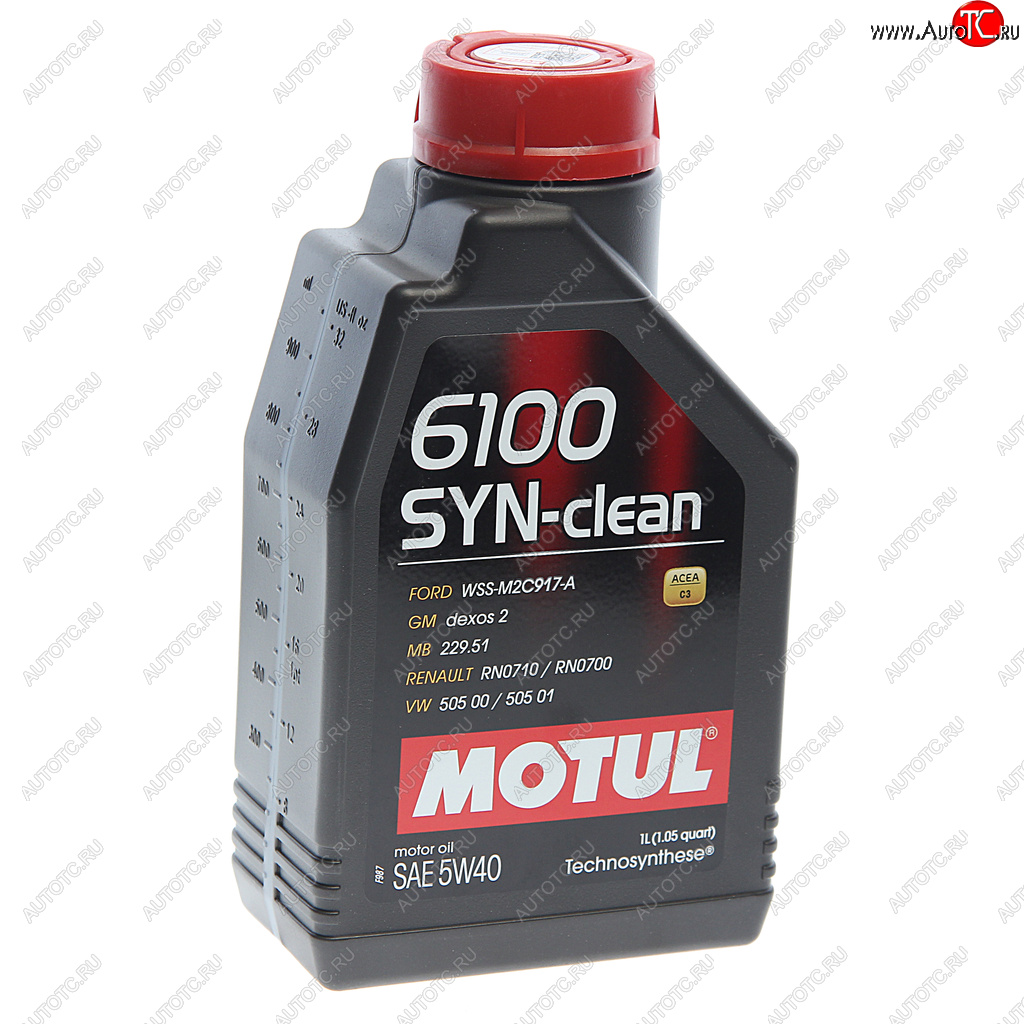 1 159 р. Масло моторное 6100 SYN-CLEAN 5W40 псинт.1л MOTUL MOTUL 111691  с доставкой в г. Майкоп