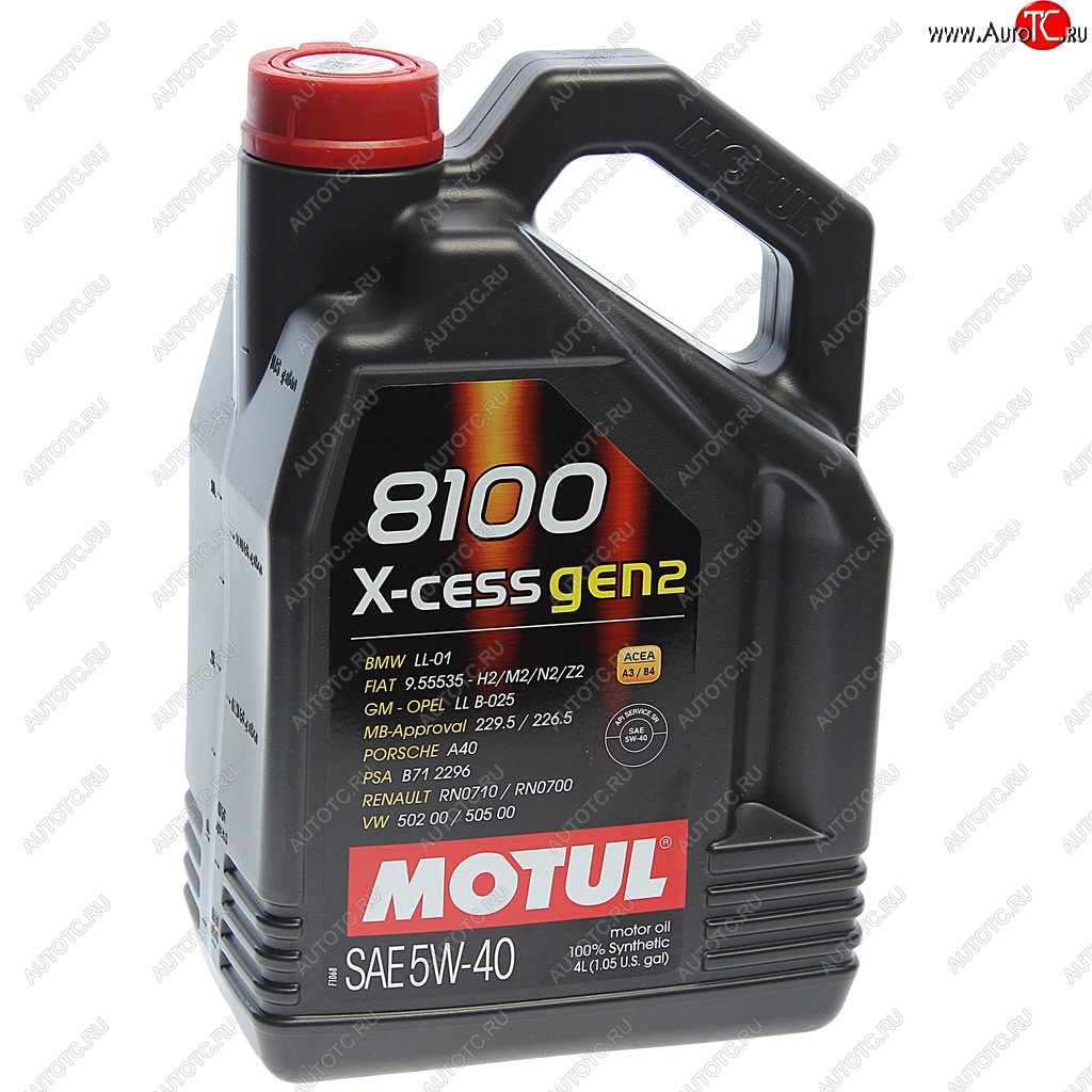 5 649 р. Масло моторное 8100 X-CESS GEN2 5W40 синт.4л MOTUL MOTUL 111858  с доставкой в г. Майкоп