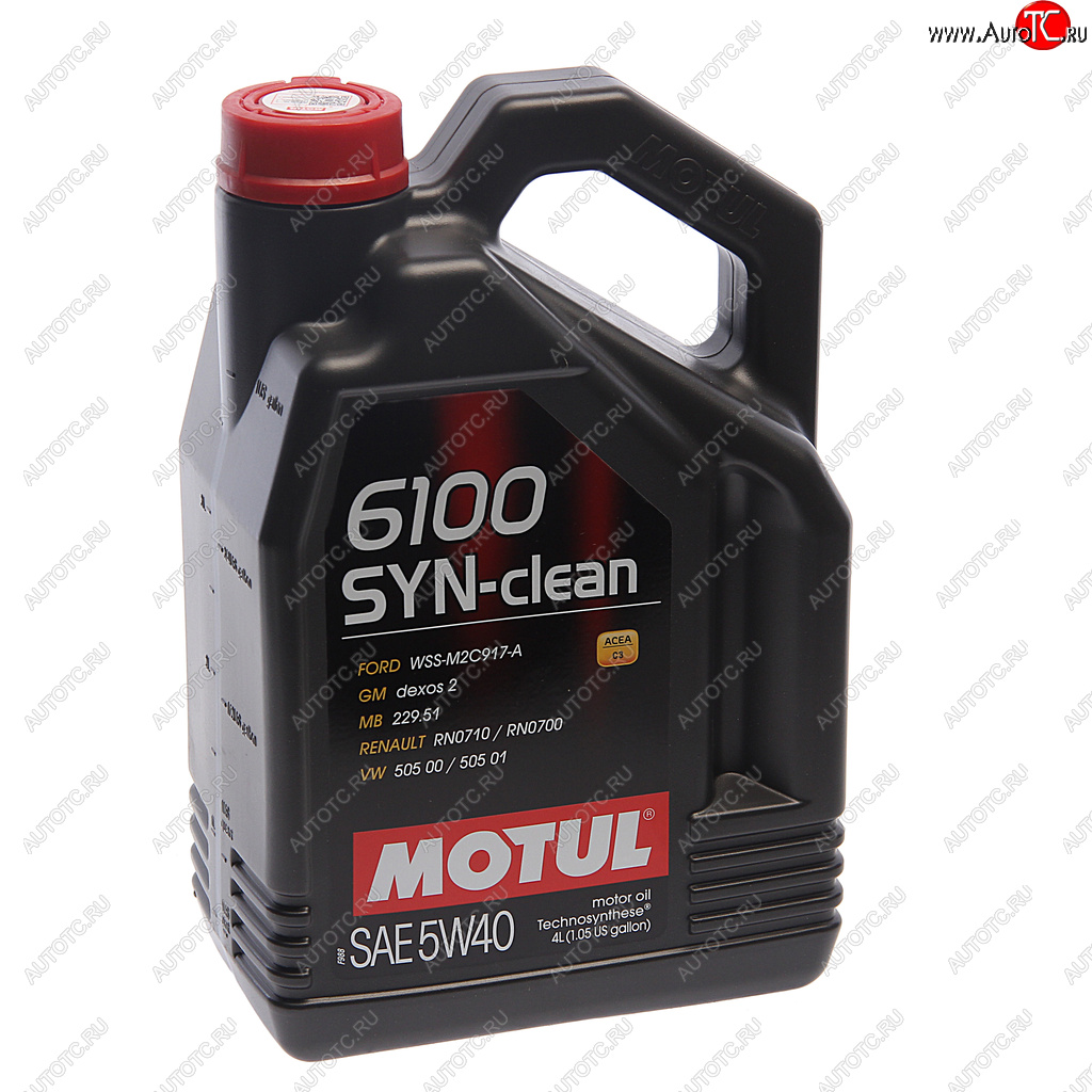 4 199 р. Масло моторное 6100 SYN-CLEAN 5W40 псинт.4л MOTUL MOTUL 111863  с доставкой в г. Майкоп