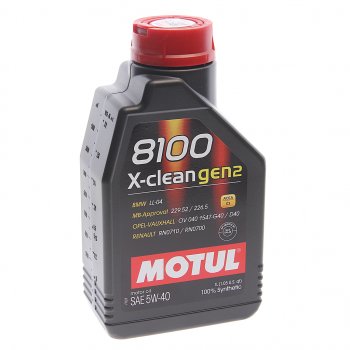 1 469 р. Масло моторное 8100 X-CLEAN GEN2 5W40 синт.1л MOTUL MOTUL 112118  с доставкой в г. Майкоп. Увеличить фотографию 1