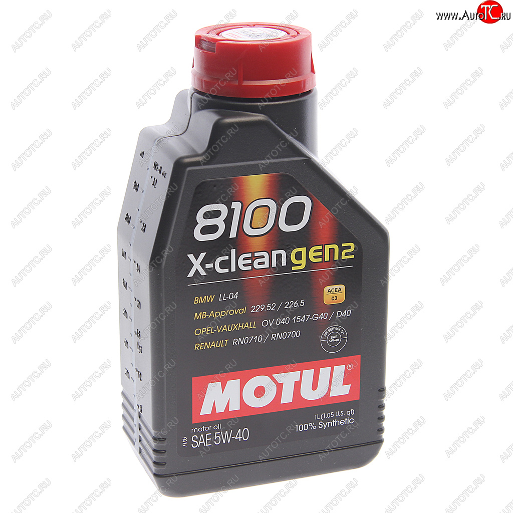 1 469 р. Масло моторное 8100 X-CLEAN GEN2 5W40 синт.1л MOTUL MOTUL 112118  с доставкой в г. Майкоп