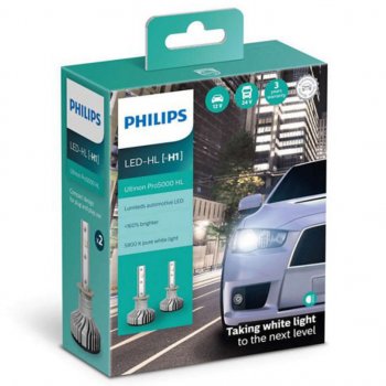 9 299 р. Лампа светодиодная 12V/24V H1 P14.5s 5800K бокс (2шт.) Ultinon Pro5000 Led Fog HI/LO PHILIPS PHILIPS 11258u50cwx2 PHILIPS 11258u50cwx2  с доставкой в г. Майкоп. Увеличить фотографию 3