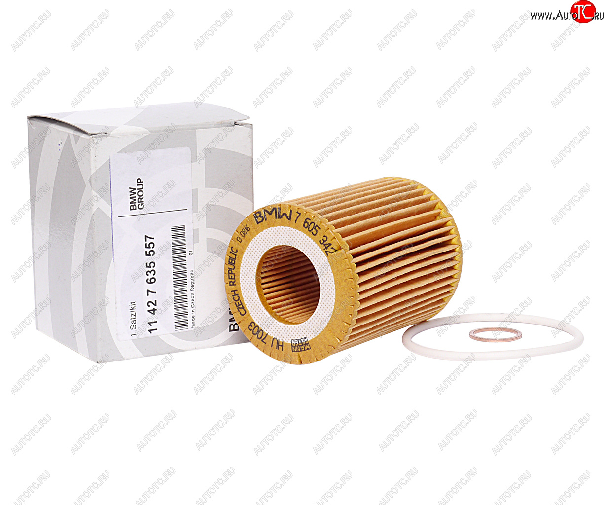 2 299 р. Фильтр масляный BMW 1 (F20,F21),3 (F30,F31,F34) (11-) (1.42.0) OE BMW 11427635557  с доставкой в г. Майкоп