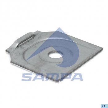 299 р. Пластина BPW рессоры (121x125x5) SAMPA SAMPA 114.503  с доставкой в г. Майкоп. Увеличить фотографию 1