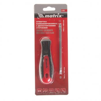 244 р. Отвертка комбинированная SL6.0хPH2.0 Fusion MATRIX MATRIX 11451  с доставкой в г. Майкоп. Увеличить фотографию 1