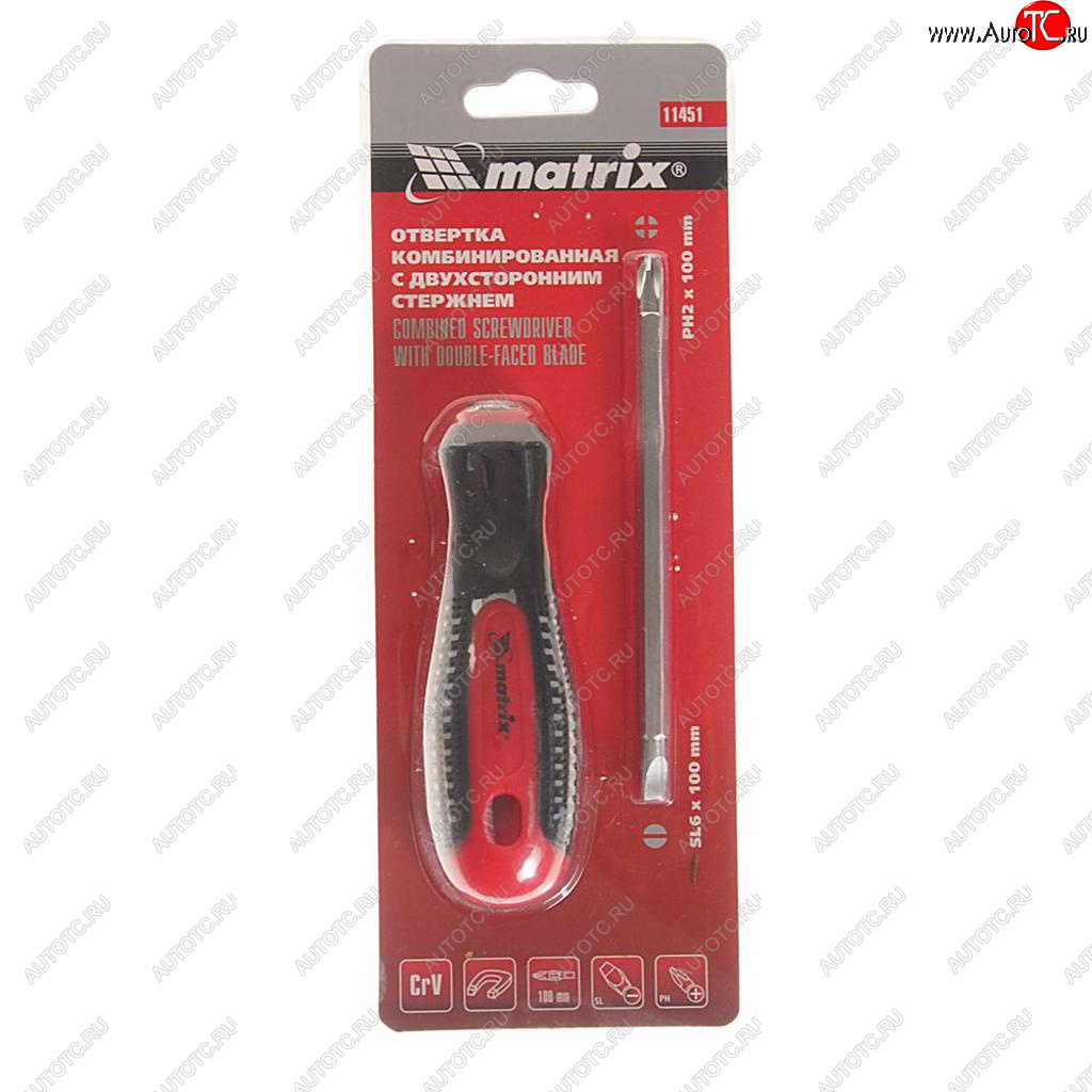 244 р. Отвертка комбинированная SL6.0хPH2.0 Fusion MATRIX MATRIX 11451  с доставкой в г. Майкоп