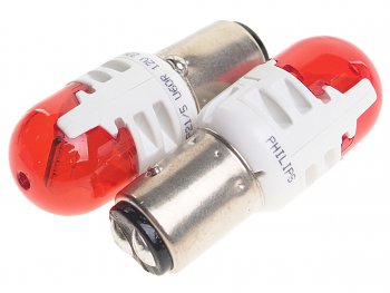 3 099 р. Лампа светодиодная 12V P215W BAY15d 7515Лм (2шт.) Led Red Ultinon Pro6000 PHILIPS PHILIPS 11499ru60x2  с доставкой в г. Майкоп. Увеличить фотографию 1