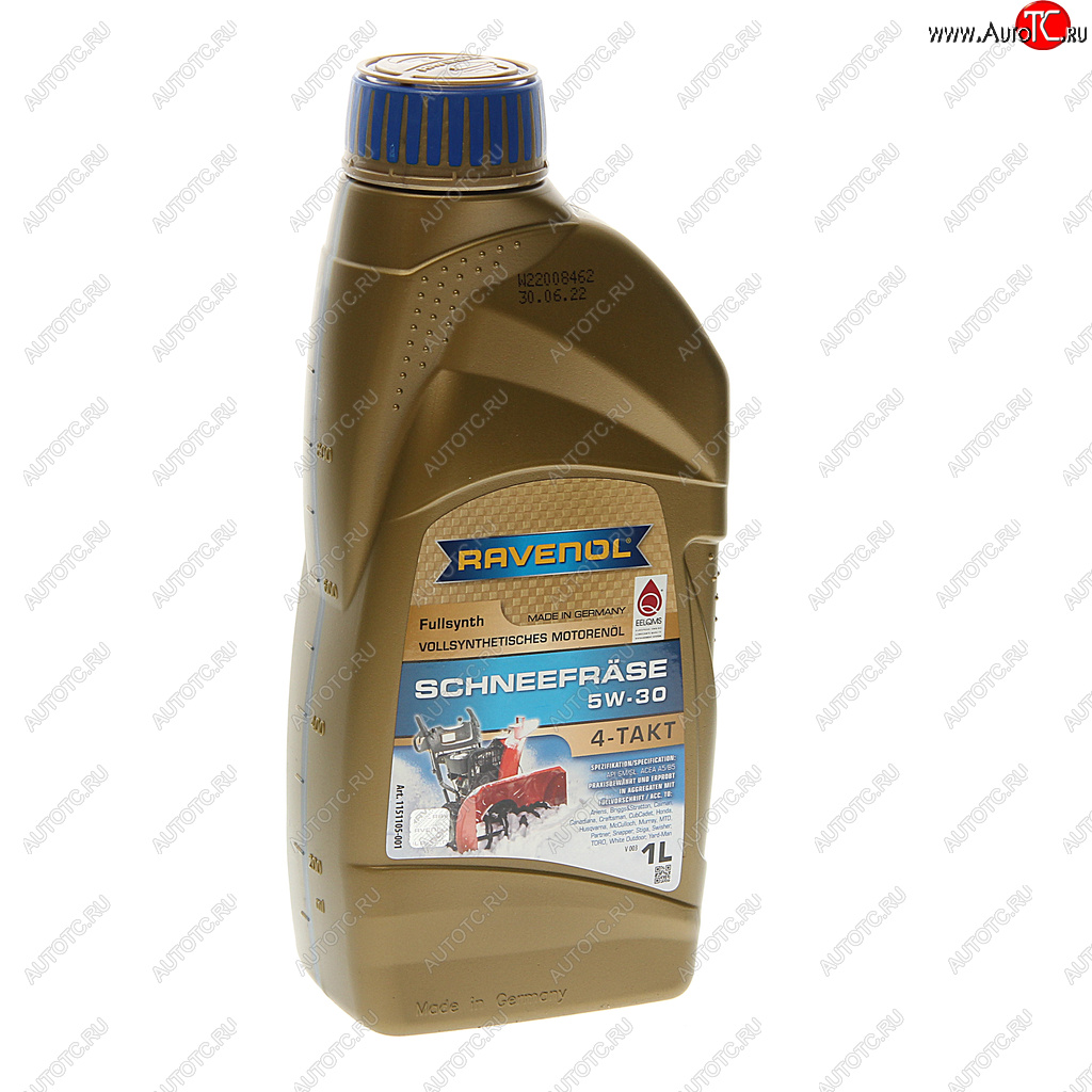 1 499 р. Масло моторное для 4-х тактных двигателей Schneefraese 5W30 синт.1л RAVENOL RAVENOL 1151105-001  с доставкой в г. Майкоп
