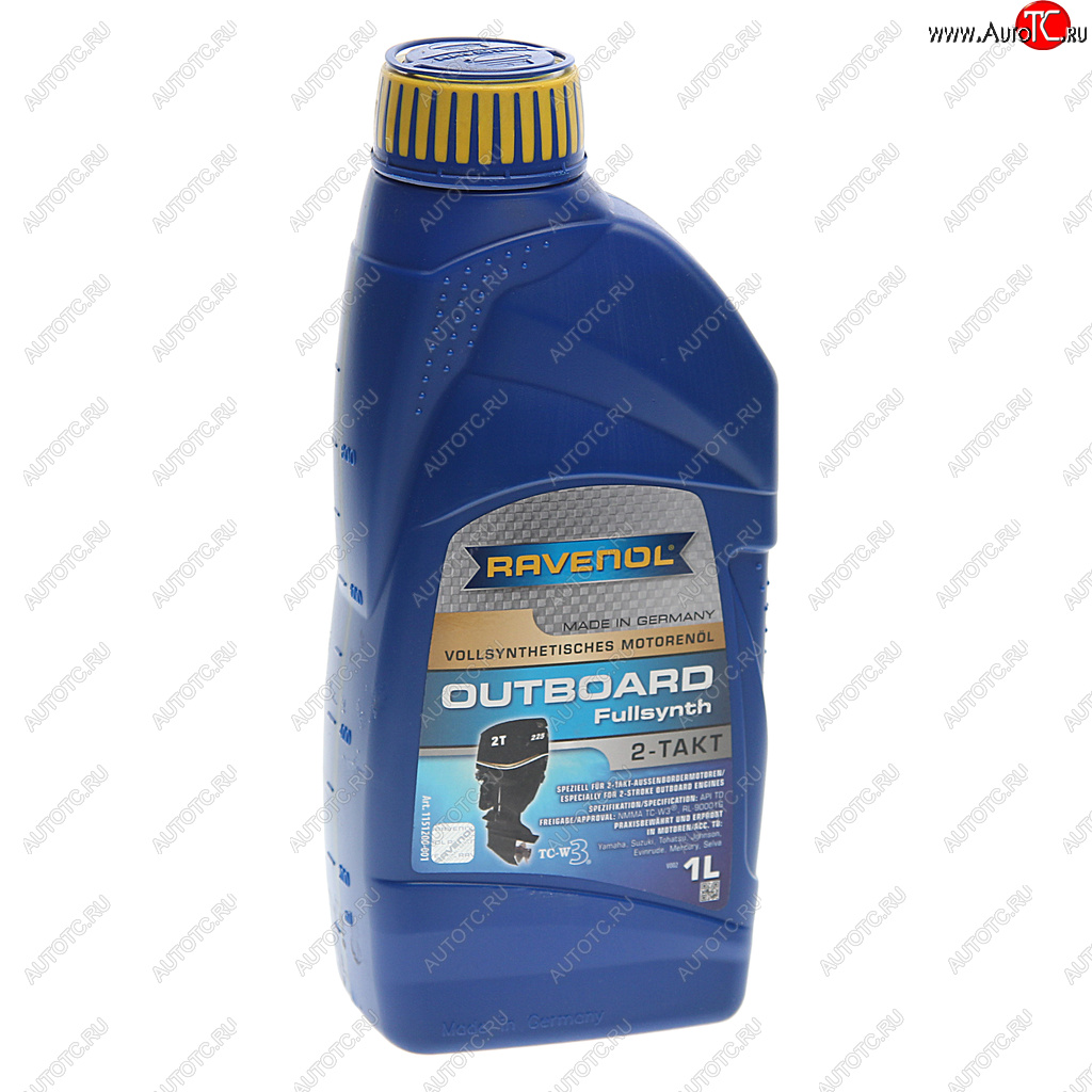 2 269 р. Масло моторное для 2-х тактных двигателей лодок OUTBOARD Fullsynth синт.1л RAVENOL RAVENOL 1151200-001  с доставкой в г. Майкоп