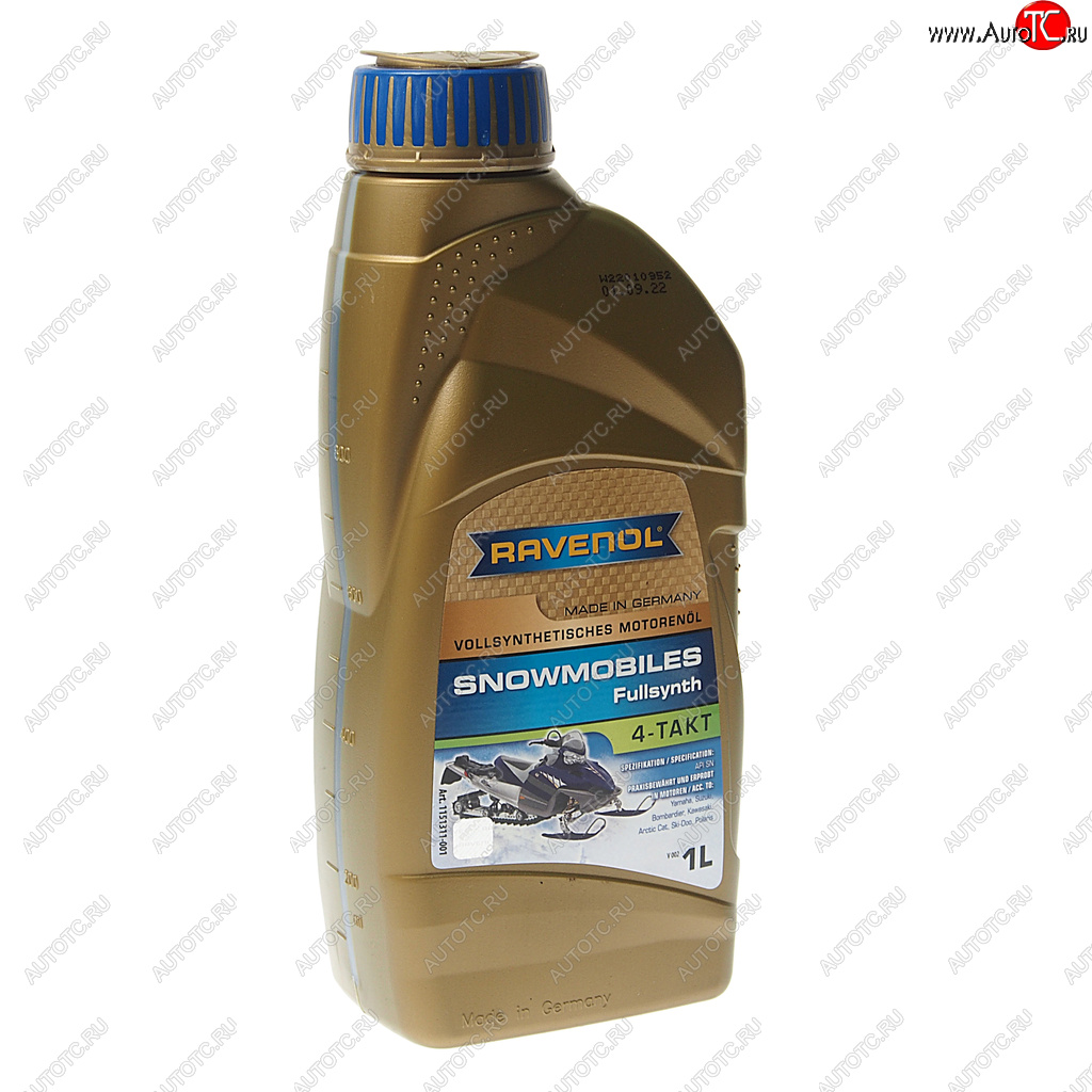2 499 р. Масло моторное для 4-х тактных двигателей снегоходов 5W30 синт.1л RAVENOL RAVENOL 1151311-001  с доставкой в г. Майкоп