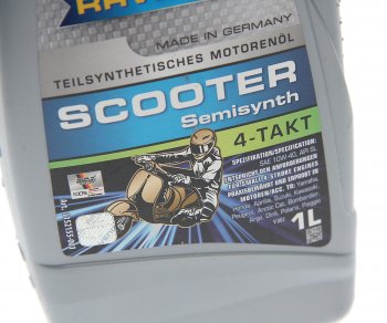 1 429 р. Масло моторное для 4-х тактных двигателей SCOOTER 4T псинт.1л RAVENOL RAVENOL 1152155-001  с доставкой в г. Майкоп. Увеличить фотографию 2
