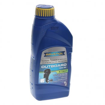 1 699 р. Масло моторное для 4-х тактных двигателей лодок OUTBOARD 10W40 псинт.1л RAVENOL RAVENOL 1153204-001  с доставкой в г. Майкоп. Увеличить фотографию 1