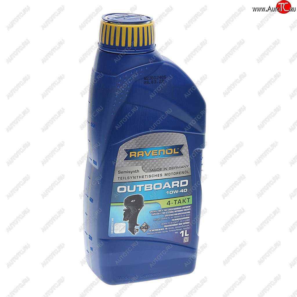 1 699 р. Масло моторное для 4-х тактных двигателей лодок OUTBOARD 10W40 псинт.1л RAVENOL RAVENOL 1153204-001  с доставкой в г. Майкоп