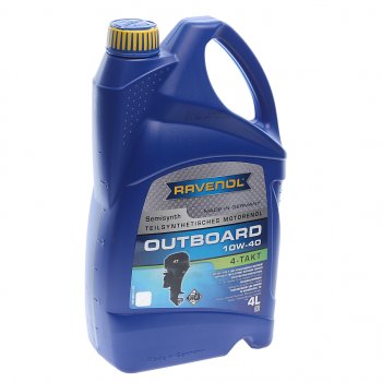 6 499 р. Масло моторное для 4-х тактных двигателей лодок OUTBOARD 10W40 псинт.4л RAVENOL RAVENOL 1153204-004  с доставкой в г. Майкоп. Увеличить фотографию 1